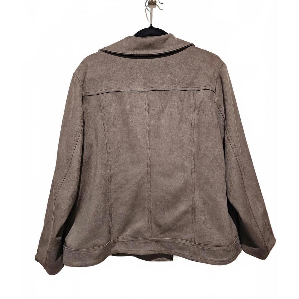 Philosophy Women's Faux Suede Motorcycle Jacket - Picture 5 of 5